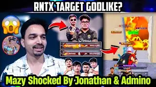 Mazy React on RNTX Target GodLike in ESL Bgmi Tournament🔥🥵 Shocked By Jonathan & Admino Duo😱