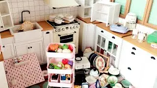 KITCHEN set 💜 Small kitchen set cooking t🩷 miniature kitchen set cooking