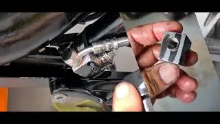 VICTORY Front footpegs extensions installation and brakeline flush and bleed...