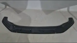 Volkswagen Golf 7/E-Golf GTI 2017-2019 рр. Передня Lip накладка DPT V-1 (чорний глянець)