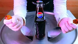 pepsi ice cream ice cream rolls street food - ايسكريم رول على الصاج بيبسي