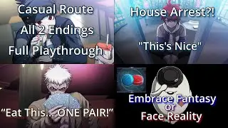 Casual Route | All 2 Endings | Full Playthrough | The Hundred Line: Last Defense Academy