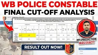​WBP Constable Result 2024 | Cut-off মিলল হুবহু! | Official Cut-off Analysis