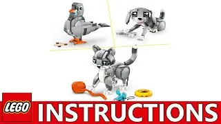 How to build LEGO Creator 31163 - Playful Cat (Step-by-Step Tutorial)