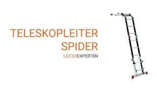 Multifunktionsleiter teleskopisch mit Podest, vielseitig