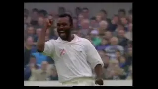 ENGLAND v WEST INDIES 1st TEST MATCH DAY 1 HEADINGLEY JUNE 6 1991 MALCOLM MARSHALL ROBIN SMITH
