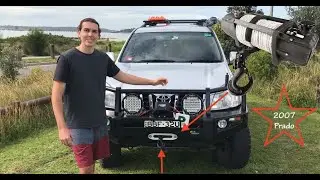 Dominator XTreme Winch Install//simple run-through// (2007 Toyota Prado)