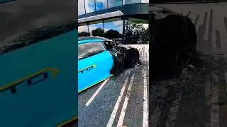 Lamborghini destroyed by fire 🔥#shorts #youtubeshorts #shortvideo #supercars #lamborghini