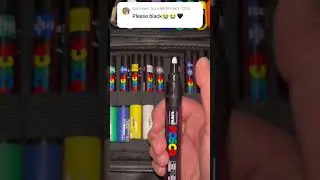 Activating Black Posca Marker!🖤🌚✔️ #shorts #fyp #poscamarkers