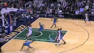 1-2-12 Derrick Favors slam over Chris Kaman