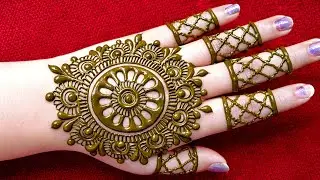 simple mehndi design back side | mehndi design | easy mehndi design | cone design | best mehndi cone