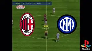 FIFA 2001 - Gameplay (PS1) Milan x Inter de Milano