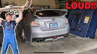 DOWNPIPE INSTALL + POV DRIVE on my 2016 Subaru WRX (LOUD!!) 🔧🔥