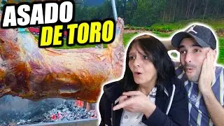 ASADO DE T0R0 ENTERO EN PERU🇵🇪 (vídeo reacción)