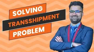 Solving Transshipment Problem #excel #solver #ExcelAnalytics #supplychain #transportation