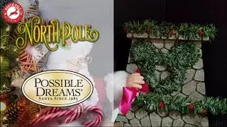 Possible Dreams 6003418 Mickey and Santa Hang the Perfect Wreath