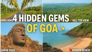 Exploring 4 Hidden Gems of North #goa  | Parra Road, Hill Top View, Shiva Face & Hidden Beach