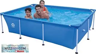 DIMAR GARDEN Above Ground Swimming Pool for Adults Outdoor Rectangular Steel Frame Review