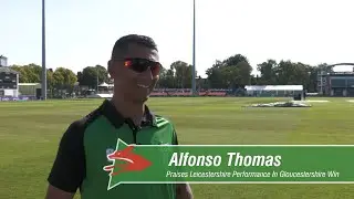 Alfonso Thomas Praises Leicestershire Performance In Gloucestershire Win 💚