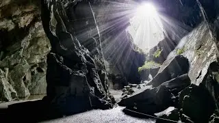 Exploring Cathedral cavern in #Cumbria