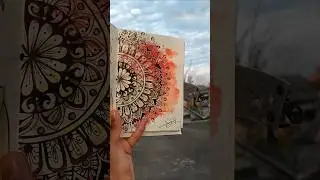 Where patience meets pattern.&bull; A circle of calm, drawn with love. mandala art #art #drawing