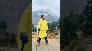 Cold weather, warm memories 🧊❤️#ytshorts #shorts #kedarkantha #himalayantrip #youtubeshorts