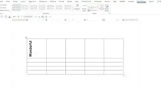 Set Text Direction in MS Word Table