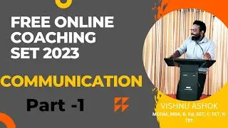 Kerala SET / PAPER 1 /COMMUNICATION PART-1 / FREE SET COACHING / NEW BATCH /