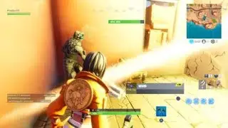 Fortnite - Fortbyte 16 Location, Found in a Desert House with too Many Chairs Guide