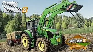 Loading And Hauling Large Square Bales  | UTH 19