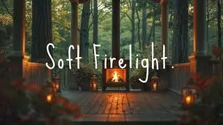 Fire in the Forest at Night  | Peaceful Ambience for Deep Sleep and Relaxation. 🌲