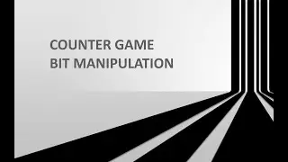 Counter Game || Bit Manipulation || HackerRank