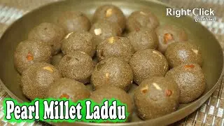 Pearl Millet Laddu | Bajra Ladoo | Millets recipes | Sweets from millets | Jaggery & Millet Laddu