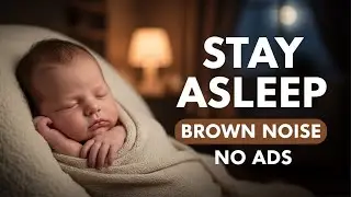 Shushing & Brown Noise for Baby Sleep | Stay Asleep All Night (No Midroll Ads)