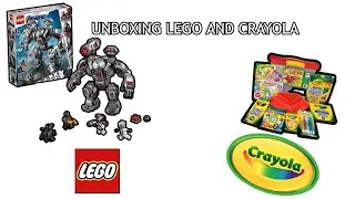 BUILDING AVENGER WAR MACHINE LEGO I UNBOXING CRAYOLA SUPER ART TUB