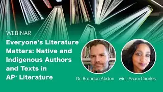 WEBINAR PREVIEW: Native and Indigenous Authors and Texts in AP Literature