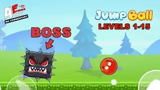 🟡Color Ball Run (Jump Ball) - Fun Adventure - Levels 1-15 + BOSS (Android Gameplay)