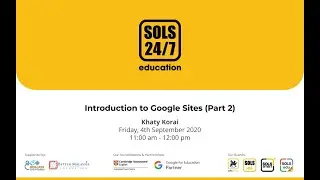 Introduction to Google Sites [Part 2] #tutorial