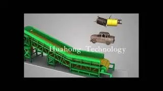 The first full-scale animation scrap shredder line demonstration in China