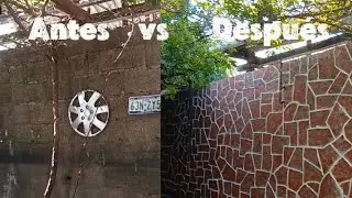 Aprendiendo hacer estampado de cemento en mi casa 