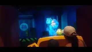 Monster Inc Ride at Disneyland California Adventure Park 4K in Anaheim Ca 