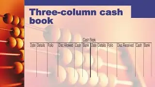 Three Column cash book Intermediate 1st year