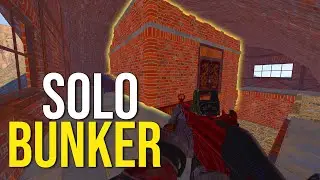 Asi es mi BASE BUNKER bajo un PUENTE en SOLITARIO - Rust Solo Español