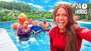 24 HORAS NA PISCINA DA MANSÃO LOURES DE SP 2026!!!