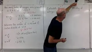 Molar Volume Examples