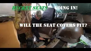 How To Install A Bucket Seat & Covers. 1987 G20 Chevy Van. The Get Away Van.
