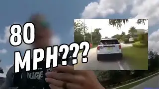 BODYCAM: Police Officer PULLED OVER for Speeding Then Flees the Scene
