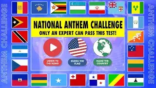 National Anthem Challenge: Part 5 | Can You Match the Anthem to the Right Flag? | 4K UHD