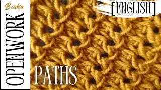 [English] A delicate knit with elegant simple openwork paths. How to knit.