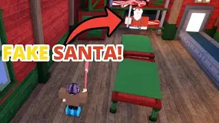 I Defeated The NEW FAKE Santa in 99 Nights in the forest Christmas Update